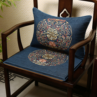 中式沙发椅子坐垫红木实木家具凳子垫子餐椅太师椅茶椅垫圈椅座垫