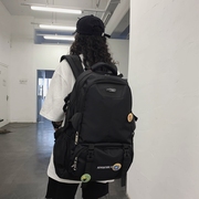 背包男潮流双肩包学生(包学生)书包，时尚潮流韩版初中学生百搭电脑包旅行包