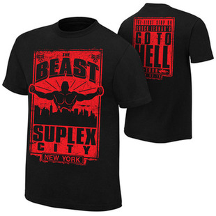 WWE短袖衣服布洛克朋克高柏洛克送葬者蝎子短袖T恤