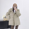 反季短款羽绒服女2023年韩版加厚小个子连帽白鸭绒保暖冬外套