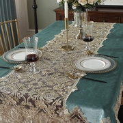 餐桌布布艺蕾丝现代简约长方形家用北欧轻奢风，中式台盖布椅垫椅套
