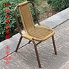 小藤椅子靠背椅成人家用塑料，藤编铁艺简约现代室，内省空间户外便携