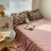 复古油画风法兰西玫瑰庄园床上四件套全棉纯棉田园花卉被套床裙款