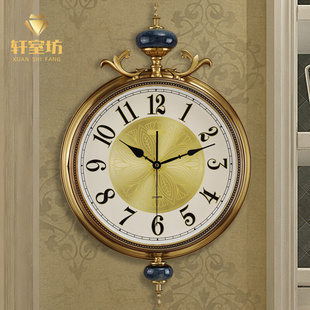 挂钟客厅轻奢创意欧式时钟时尚挂墙家用个性钟表美式大气装饰挂表