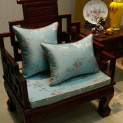 夏l季新中式花鸟古典罗汉床垫海绵靠垫实木家具，餐圈椅红木沙发坐