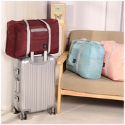 w韩版搬家收纳袋折叠行李，包便携(包便携)旅行飞机包大容量单肩包旅行袋