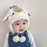 冬季宝宝帽子，可爱超萌婴儿，帽