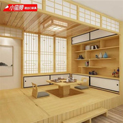 日式推拉门格子门，定制卧室格栅榻榻米移门隔断樟子木门，实木和室门