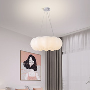 南瓜吊灯led北欧儿童房卧室灯白色创意云朵吸顶灯餐厅房间灯
