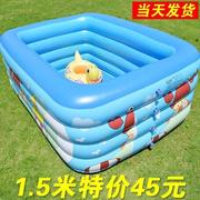 小孩子游泳池家用户外充气浴缸加厚耐磨泡泡底戏水池洗澡池游戏池