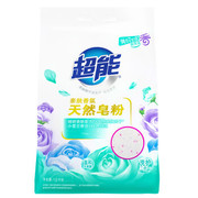 超能洗衣粉天然皂粉，1.6kg*2袋亲肤香氛除菌除螨洗护二合一
