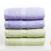 4条装 欧林雅竹浆竹纤维洗脸巾亲肤洁面巾运动毛巾柔软吸水 澡巾