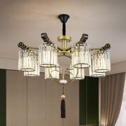 新中式吊灯水晶客厅灯大气餐厅，灯卧室灯，古典锌合金个性灯具灯饰