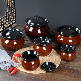 瓦罐汤罐商用江西煨汤瓦缸民间小坛子，沙县炖盅陶瓷炖罐煲汤土陶罐