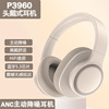 跨境蓝牙耳机头戴式ANC主动降噪超长无线音乐耳麦3D立体耳套