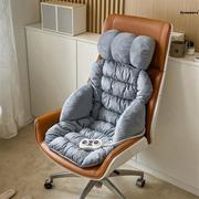 。插电加热坐垫办公室座椅，垫子靠背一体，冬季取暖身久坐保暖护腰靠