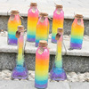 彩虹瓶满儿童DIY 星空泡大珠荧光七彩玻璃许愿漂流瓶手工制作