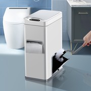 智能感应垃圾桶卫生间家用三合一马桶刷一体，厕所自动便纸桶纸篓筒
