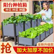 种植箱家庭阳台种菜神器，室内蔬菜专用花盆长方形，塑料菜盆特大花箱