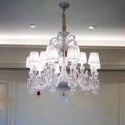 工程欧式水晶吊灯客厅灯饰，简约现代蜡烛灯具美式餐厅卧室led吊灯
