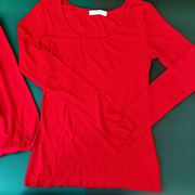 集团品牌秋衣秋裤保暖红色柔软套装蕾丝打底性感女士内衣冬打底