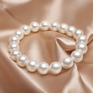 贝壳珍珠手链女天然海水贝珠手饰品韩国时尚气质手串多色可选