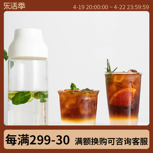 KINTO CAST日本玻璃杯 拿铁咖啡透明冷水茶超薄dirty琥珀色分享壶