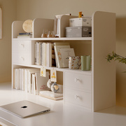 桌面置物架桌上书架家用书桌收纳办公桌工位整理架储物架简易书柜