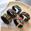 手工编织波西米亚天然石手镯女复古欧美民族风个性藏式手环配饰品