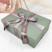灰色特大生日盒长方形红色西装外套包装盒超大婚纱礼物盒定制