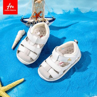 男宝宝凉鞋夏季学步前鞋女软底，防滑1-3岁婴儿凉鞋防滑包头儿(包头儿)童鞋