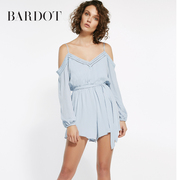 Bardot夏季TASMIN落肩吊带连体短裤37507PB