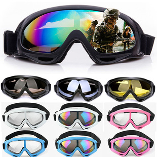 x400防风沙护目镜骑行滑雪摩托车防护挡风镜军迷cs战术抗击眼镜