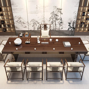 实木茶桌椅组合新中式大板，茶台原木茶几客厅，整套禅意办公室泡茶桌