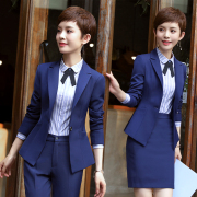 职业装女春秋上班时尚气质大码工装工作服正装女士面试西装套装女