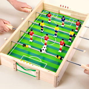 儿童桌上足球玩具桌面游戏双人对战台亲子互动迷你冰球卓式踢足球