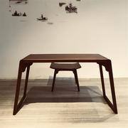 古琴桌实木共鸣琴桌凳黑胡桃木，仿古中式国学，画书法桌家用古筝桌子