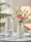 北欧创意玻璃花瓶网红水培鲜花百合玫瑰插花瓶桌面客厅装饰摆件