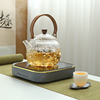 电陶炉煮茶器泡茶玻璃煮茶壶烧水壶茶具白茶家用全自动蒸汽煮茶炉