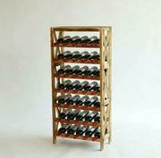 实木落地式酒架 多层木质酒架葡萄酒展示架