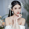 韩式大气公主甜美婚纱礼服头饰配饰气质仙美额饰边夹套装发饰