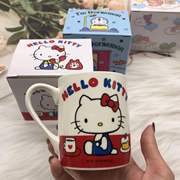 日本三丽鸥美乐蒂凯蒂猫卡通，陶瓷水杯儿童牛奶热饮，杯马克杯可微波