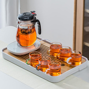 加厚玻璃飘逸杯茶水分离壶按压茶道茶壶过滤泡茶神器茶壶家用茶具