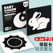 Lovevery早教盒子婴儿黑白卡片蒙氏0-12月龄宝宝追视觉激发卡玩具