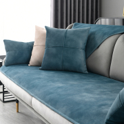 北欧高档皮沙发垫防滑座垫，沙发坐垫现代简约四季通用沙发套罩巾