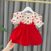 婴儿小裙子夏天0一1岁网红童2女宝宝公主背带，裙3小孩短袖套装洋气