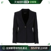 香港直邮Armani 阿玛尼 女士 深蓝色单排扣西装外套 0SHGG0DCT01H