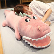 鳄鱼抱枕公仔毛绒玩具睡觉懒人，玩偶大号超软长条，枕头娃娃恐龙床上