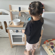 超大儿童做饭玩具套装实木过家家厨具餐具玩具仿真宝宝厨房玩具