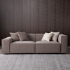美式科技布艺双三人沙发，美式轻奢后现代，组合小户型设计师定制